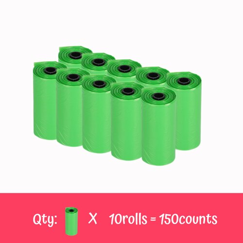 JOOYPET 10Rolls Pet Trash Fouling Shot Garbage Chute Waste Roll Biodegradable Custom On Plastic Dog Poop Waste Bin Bag