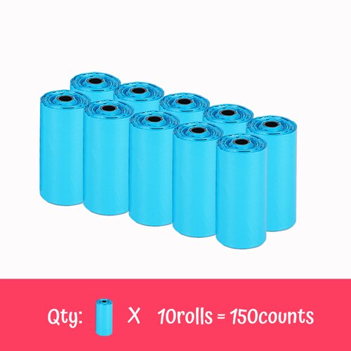 JOOYPET 10Rolls Pet Trash Fouling Shot Garbage Chute Waste Roll Biodegradable Custom On Plastic Dog Poop Waste Bin Bag