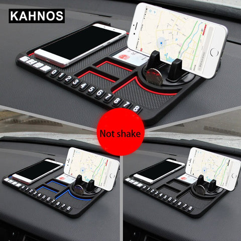 Anti-slip Phone Mat Multifunctional Phone Holder For Car PVC Material Handy Car Storage Organizer Car Accessories