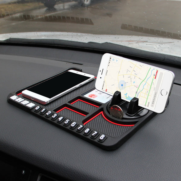 Anti-slip Phone Mat Multifunctional Phone Holder For Car PVC Material Handy Car Storage Organizer Car Accessories